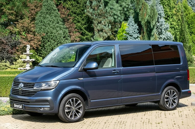 Volkswagen Caravelle passenger van, front view